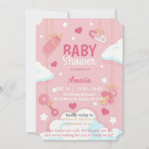 Baby Girl Shower Invitation