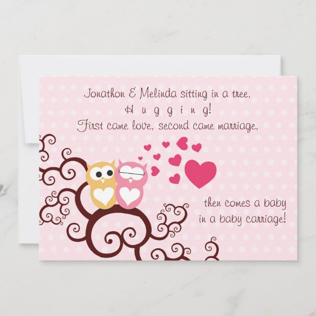 Baby Girl Shower invitation (Front)