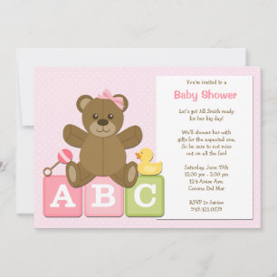 Baby Girl Shower Invitation