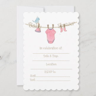 Baby Girl Shower Invitation