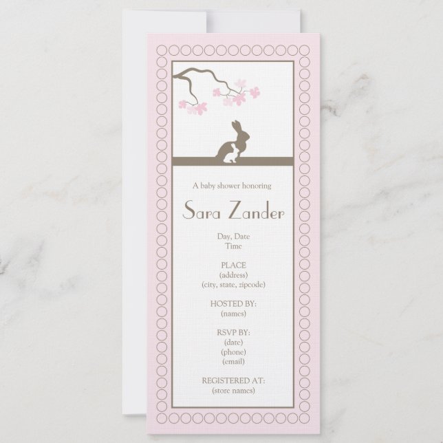 Baby Girl Shower Invitation (Front)