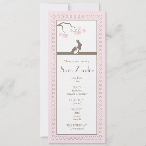Baby Girl Shower Invitation