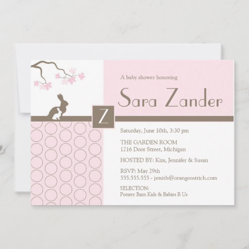 Baby Girl Shower Invitation