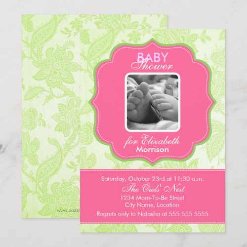 Baby Girl Shower Invitation