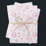 Baby Girl Shower Pink Wrapping Paper Sheets<br><div class="desc">Whether you're celebrating a birthday or special occasion,  this wrapping paper adds that perfect finishing touch to your gift. Make your gifts unforgettable with this beautifully crafted wrapping paper – because the wrap is just as important as the gift inside!</div>