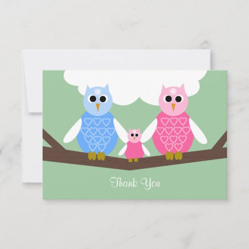 Baby Girl Shower Poem Thank You Flat 3.5 x 5 Card Custom Invitations