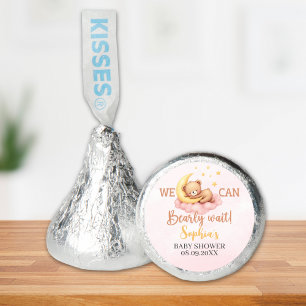 Baby Girl Shower with Cute Bear Illustration Hershey®'s Kisses®