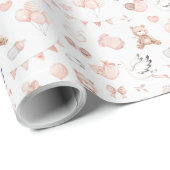 Baby Girl Shower Wrapping Paper (Roll Corner)