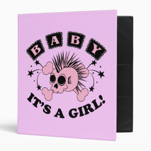 Baby Girl Skull Binder
