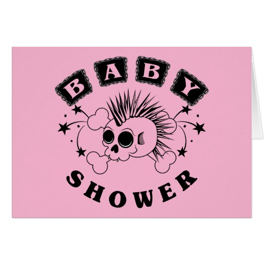 Baby Girl Skull Cards (Front Horizontal)