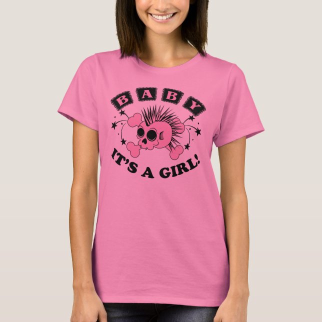 Baby Girl Skull T-Shirt (Front)
