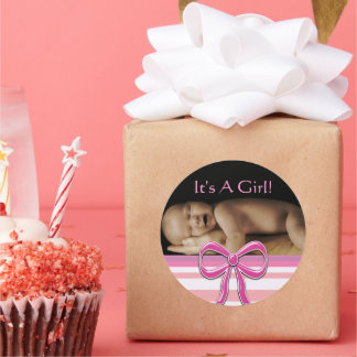 Baby Girl Stickers with your baby photo