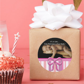 Baby Girl Stickers with your baby photo