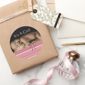 Baby Girl Stickers with your baby photo