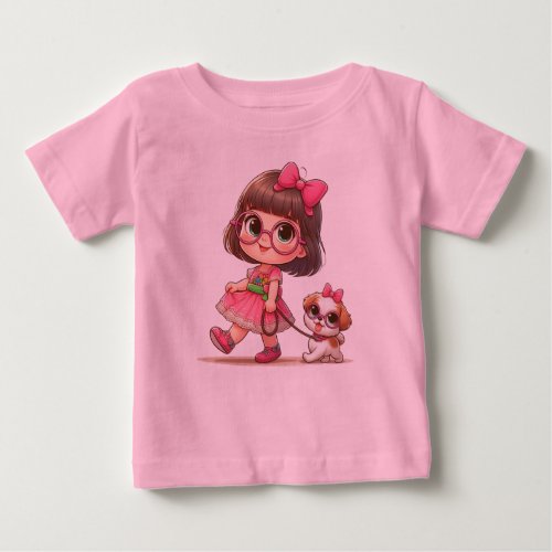 Baby Girl T_shirt with beautiful illustration