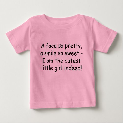 baby girl t_shirt with rhyme cute toddler gift