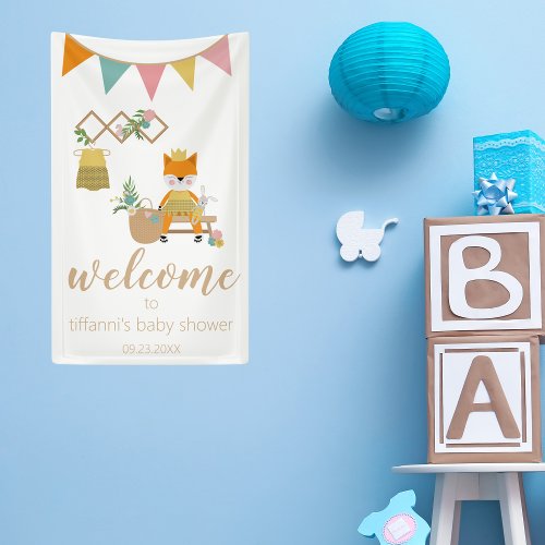Baby Girl Toys Pastel Baby Shower Welcome Banner