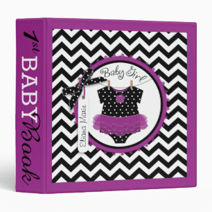 Baby Girl Tutu Memory Book Album 3 Ring Binder