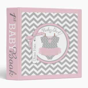 Baby Girl Tutu Memory Book Album 3 Ring Binder
