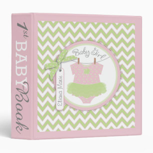 Baby Girl Tutu Memory Book Album 3 Ring Binder