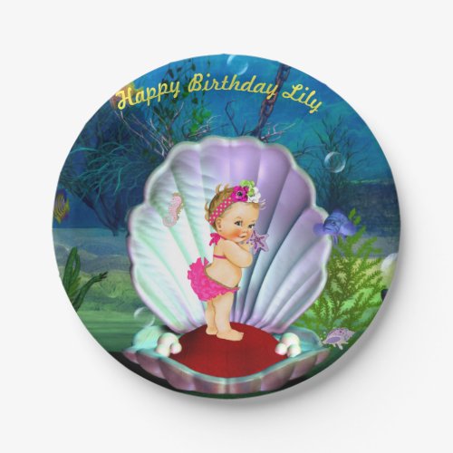 Baby Girl Under the Sea Party Plates