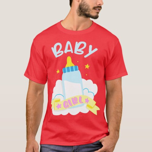Baby Girl Vial Child Birth Announcement T_Shirt