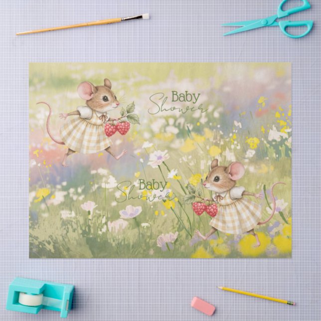 Baby Girl Woodland Animal Shower Tissue Paper (Craft)