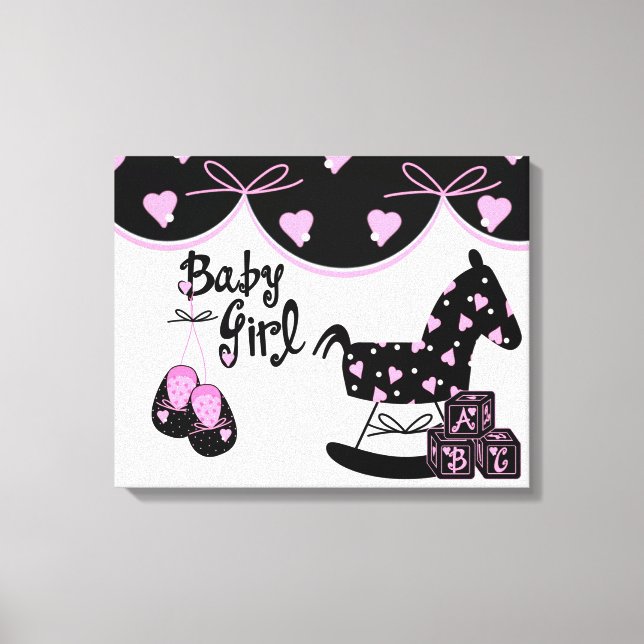 Baby Girl Wrapped Canvas Print (Front)