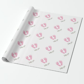 Baby Girl Wrapping Paper by NatureTales at Zazzle