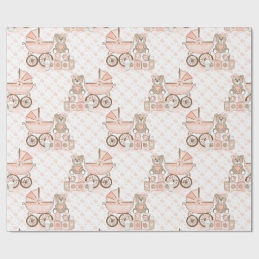 Baby Girl Wrapping Paper Zazzle