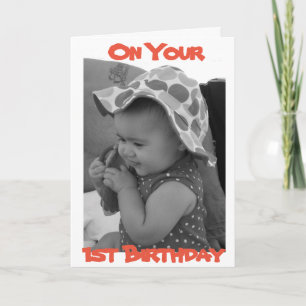 BABY GIRL'S **1st BIRTHDAY** CARD