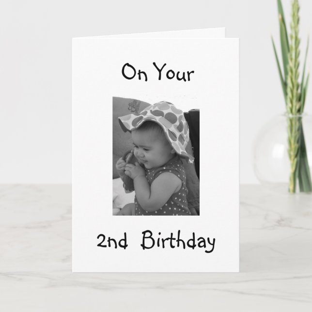 BABY GIRL'S ***2nd BIRTHDAY*** CARD (Front)