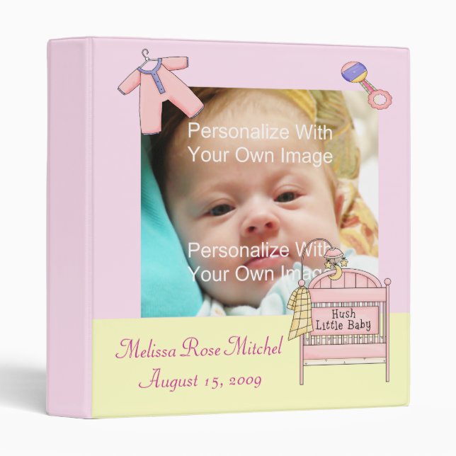 Baby Girl's Album Binder (Front/Spine)