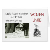 BABY GIRLS BECOME LAWYERS CARD (Front Horizontal)