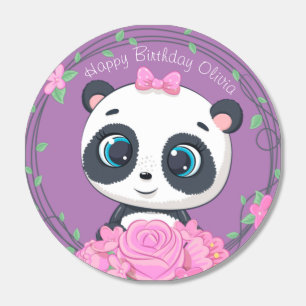 Baby Girl's Celebration. Purple cute flower animal Hershey®'s Kisses®