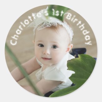 Baby Girls First Birthday Name And Photo