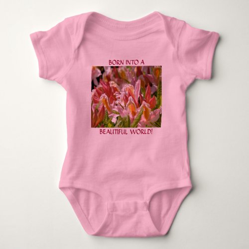 Baby Girls Pink Rhodies Creeper Onsie T_shirt