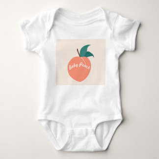 Baby Girls Vest ‘Baby Peach’ Baby Bodysuit