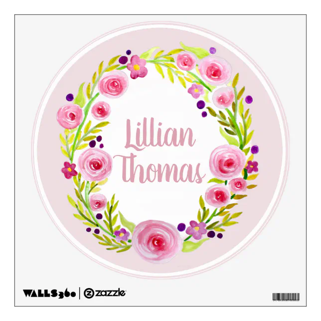 Nursery wreath deals with name