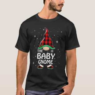 Baby Gnome Buffalo Plaid Matching Family Christmas T-Shirt