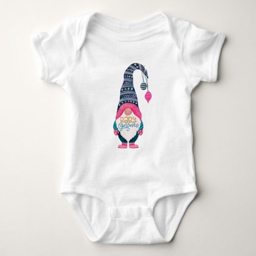 Baby Gnome Fun Colorful Family Matching Christmas Baby Bodysuit