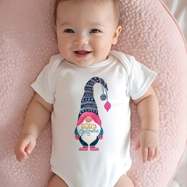 Baby Gnome Fun Colorful Family Matching Christmas Bodysuit (Baby Gnome Fun Colorful Family Matching Christmas Baby Bodysuit)