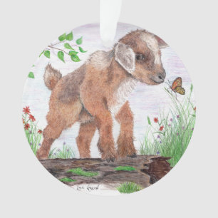 Baby Goat Acrylic Ornament