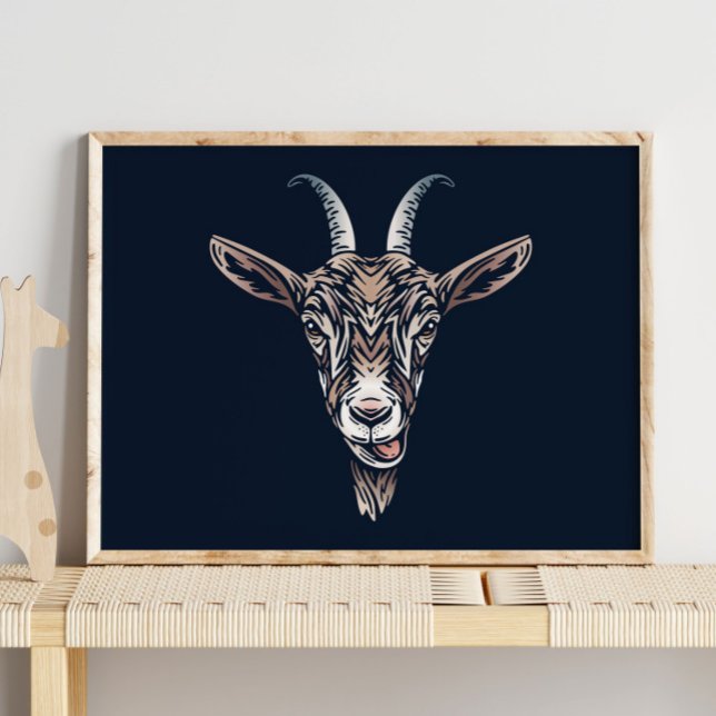 Baby Goat Animal Portrait | Goat Wall Print (Creator Uploaded)