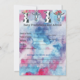 Baby Goat Baby Shower Game Invitation