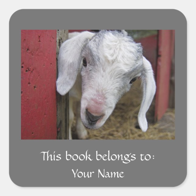 Baby Goat Bookplate (Front)