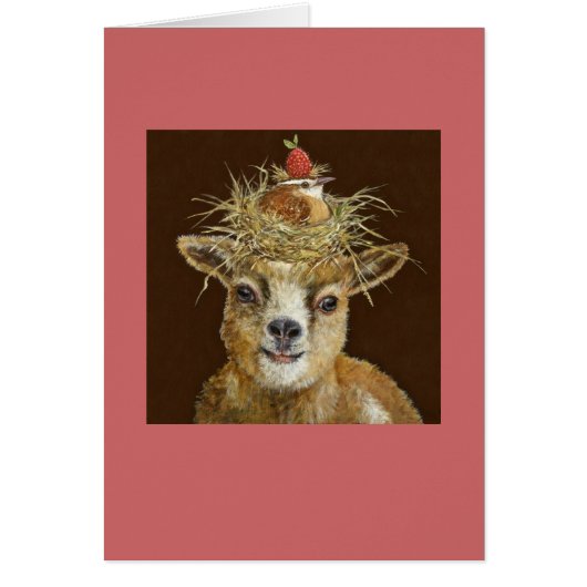 baby goat card (Front)