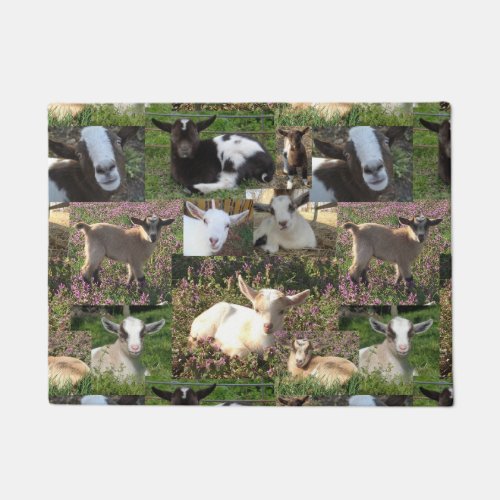 Baby Goat Kid Farm Barnyard Animals Farmhouse Art Doormat