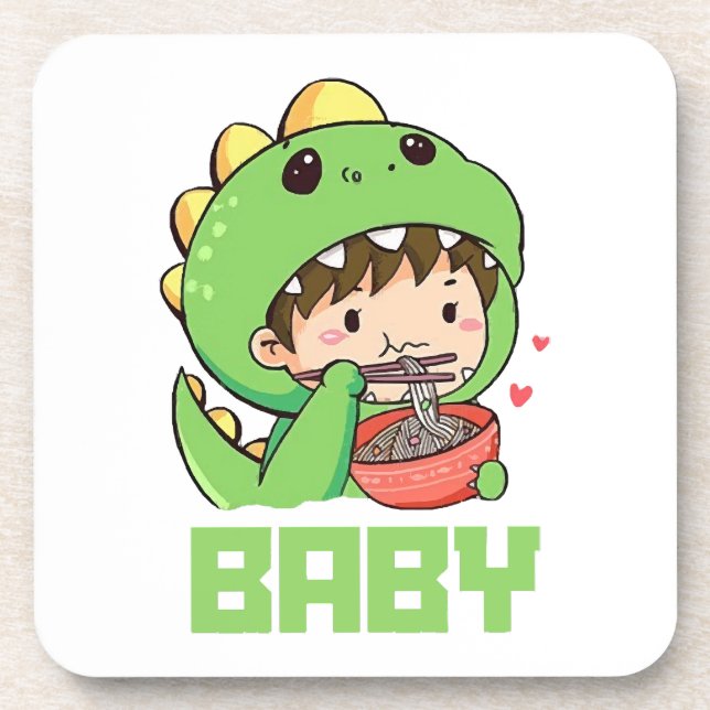 baby godzilla beverage coaster (Front)