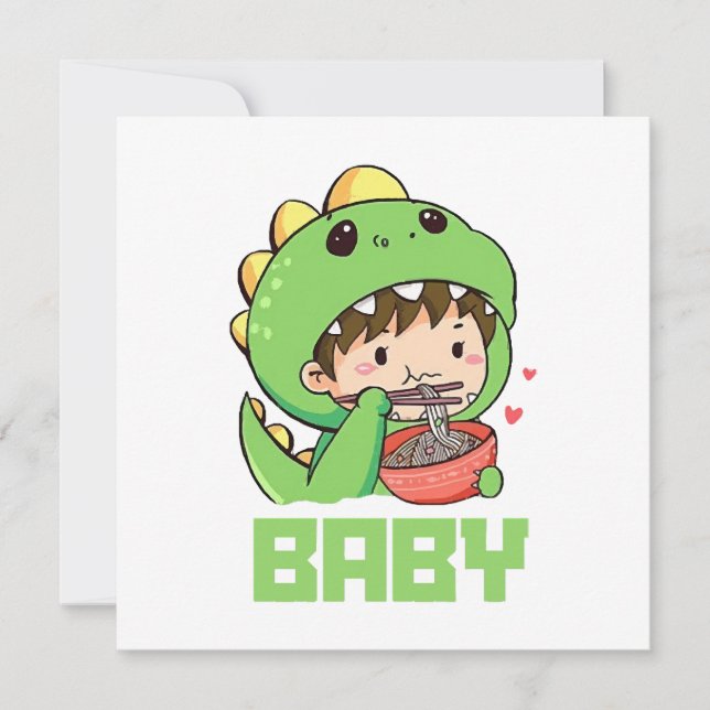 baby godzilla invitation (Front)